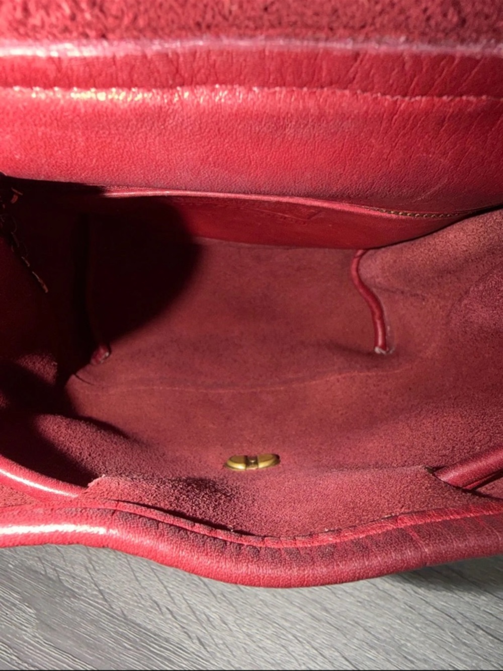 Coach Vintage Mini Leather Red Backpack - Picture 7 of 8